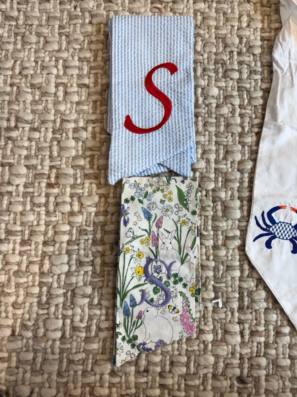 Six wreath sashes only / not wreath for sale- various holidays for single door